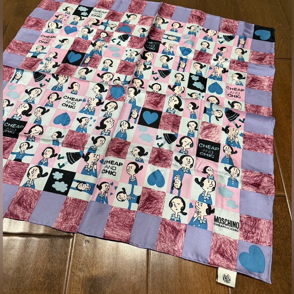 Vintage Moschino Silk Scarf